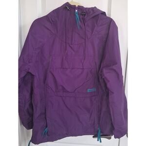 Vintage Columbia Radial Sleeve Women’s Large Purple 1/4 Zip Pullover Anorak Ski